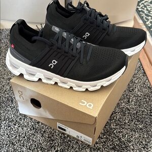ON Cloudswift 3 Running Walking Black Sneakers